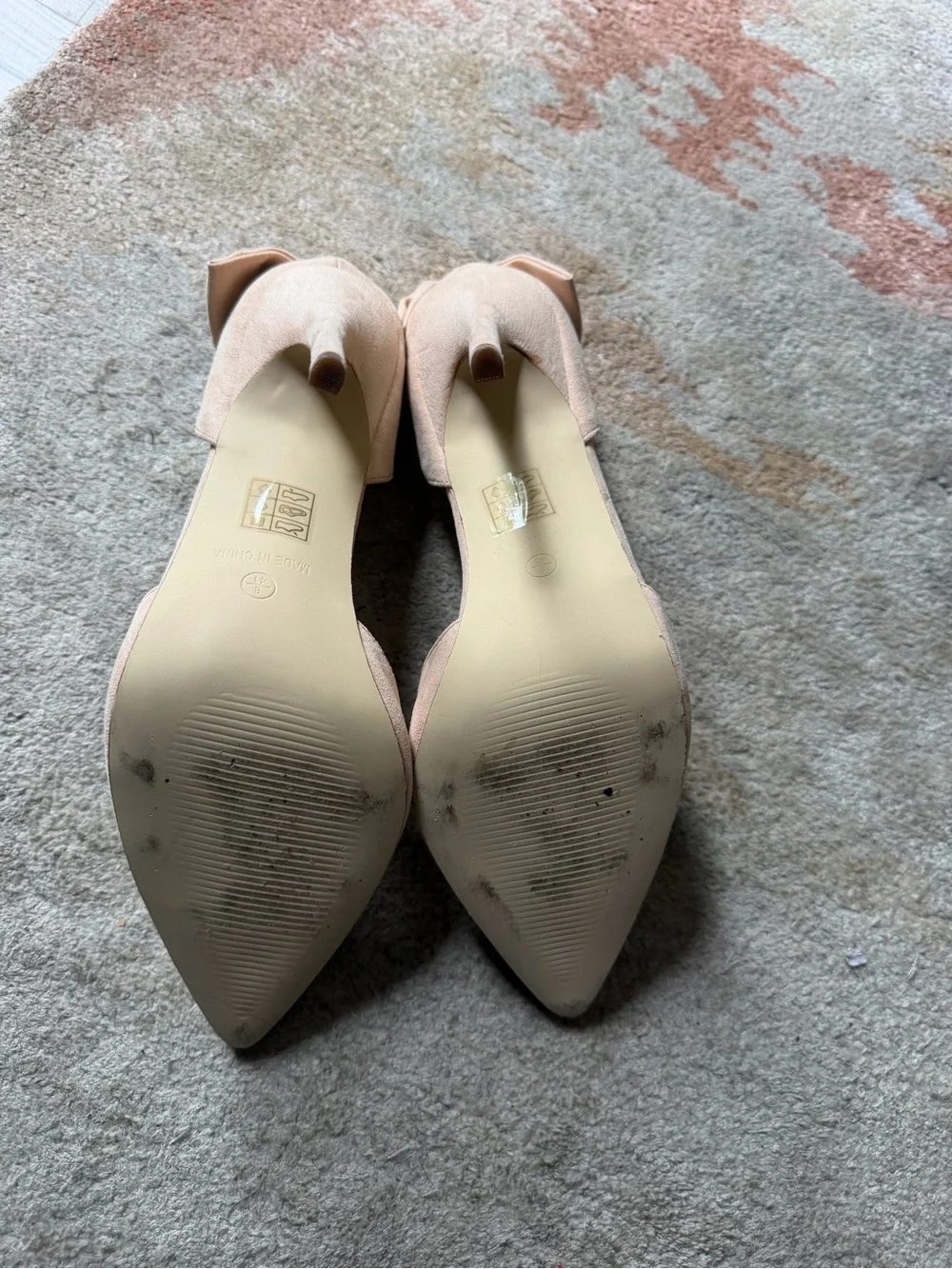 Karen Millen Nude Bow-Back Pointed-Toe Pumps - Women Shoes